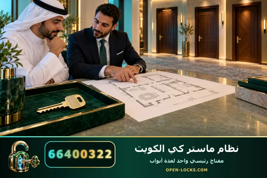 تصميم نظام ماستر كي مفتاح واحد لكل الأبواب لعقار في الكويت